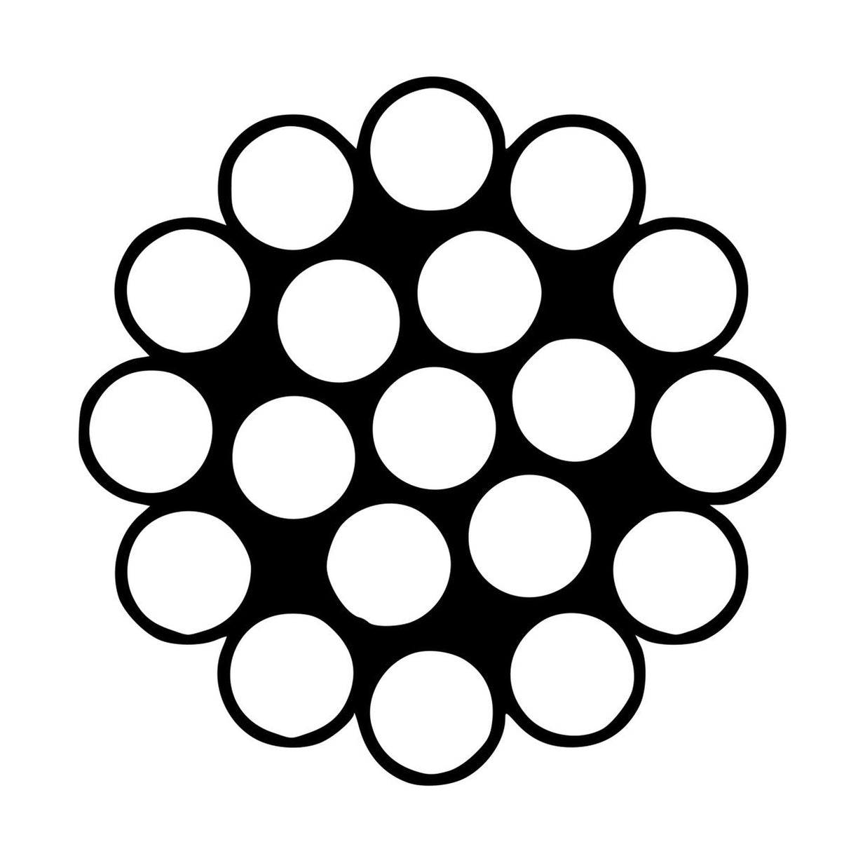 Jednopramenné nerezové lano, konstrukce 1x19, AISI 316