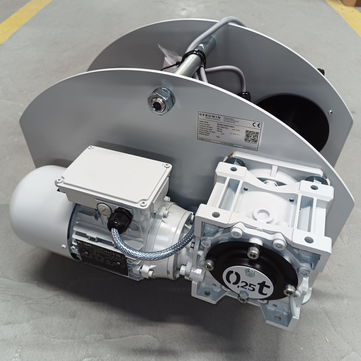 Elektrický lanový naviják e-W pro zdvih, 400V, GR - lakovaný, GEBUWIN