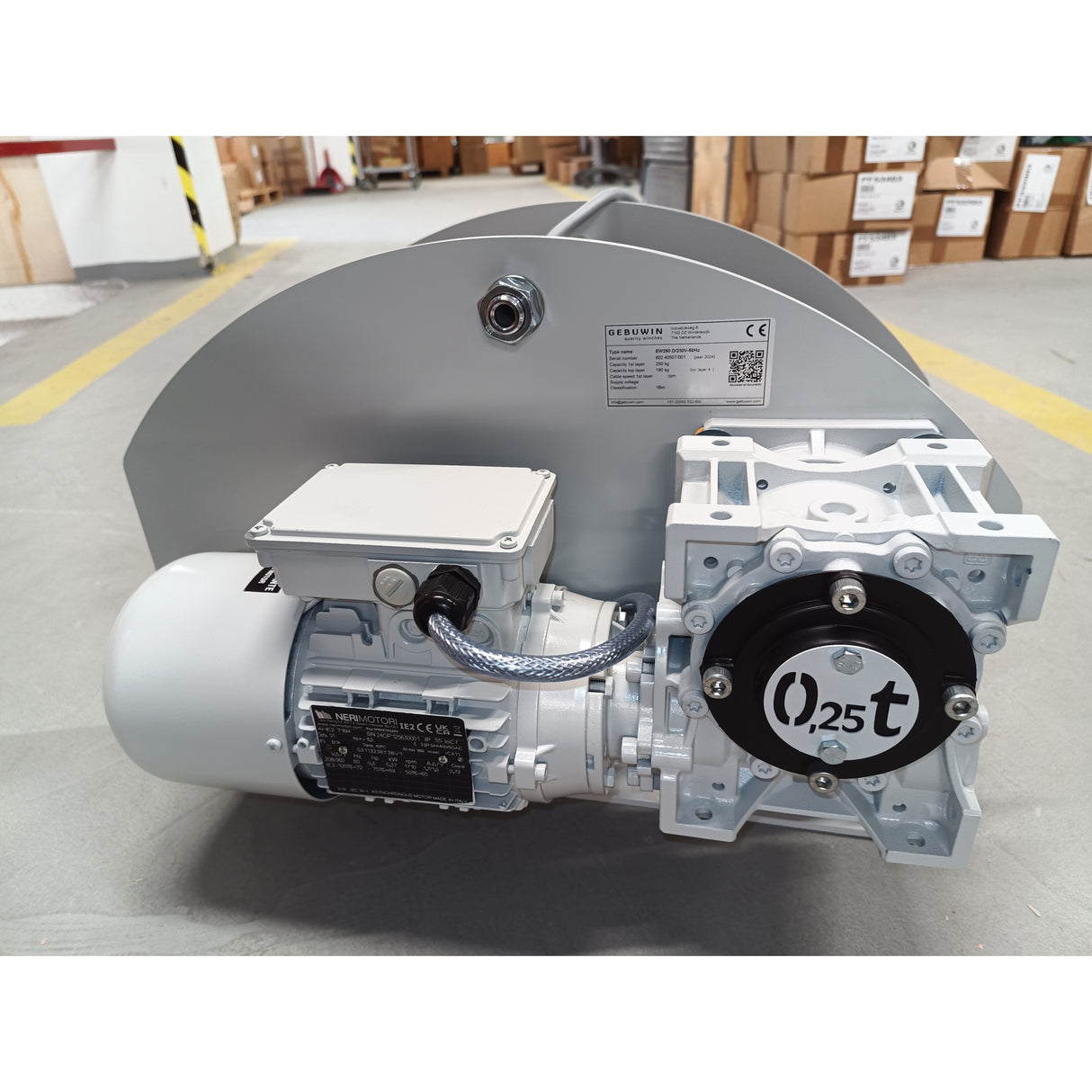Elektrický lanový naviják e-W pro zdvih, 400V, GR - lakovaný, GEBUWIN