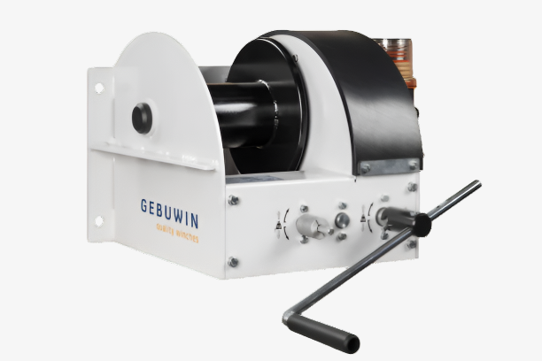 Lanový naviják DW1000 se šnekovým převodem pro použití s vrtačkou, GEBUWIN