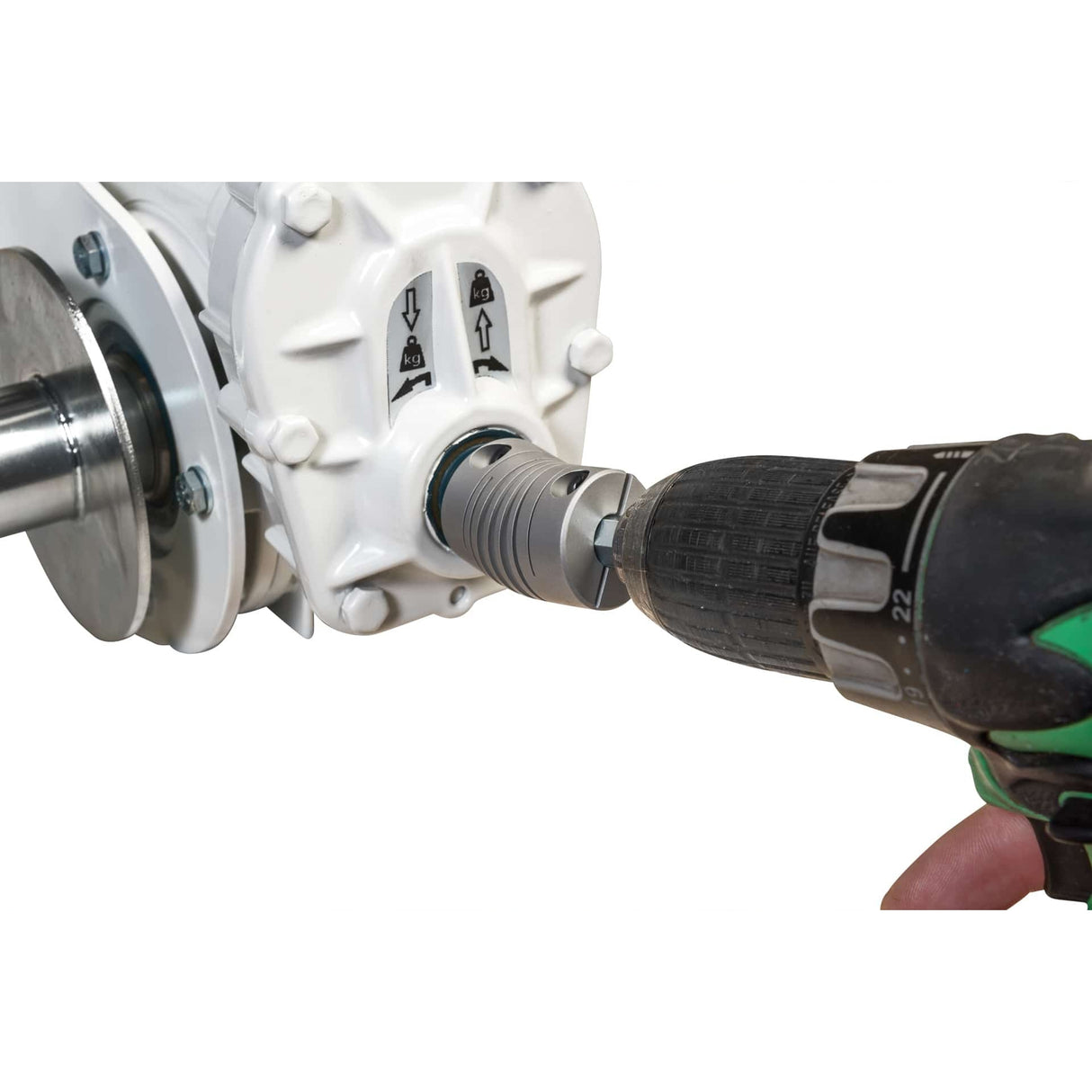 Lanový naviják pro použití s akučkou, lakovaný, GEBUWIN