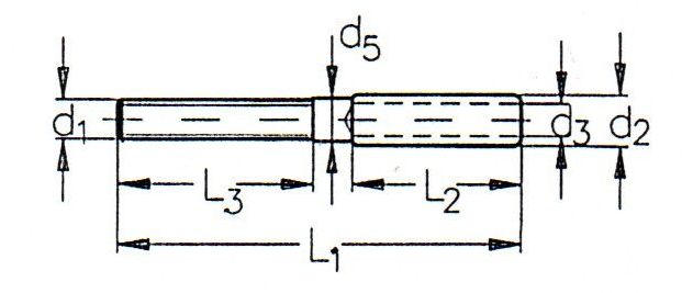 Nerezová závitová koncovka pravá SM