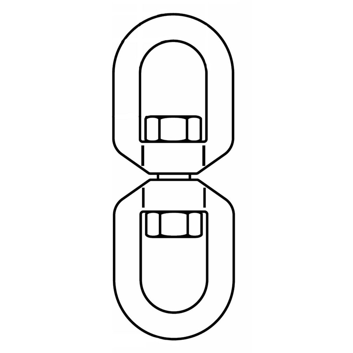 Nerezový obrtlík oko-oko, AISI 316 (A4)