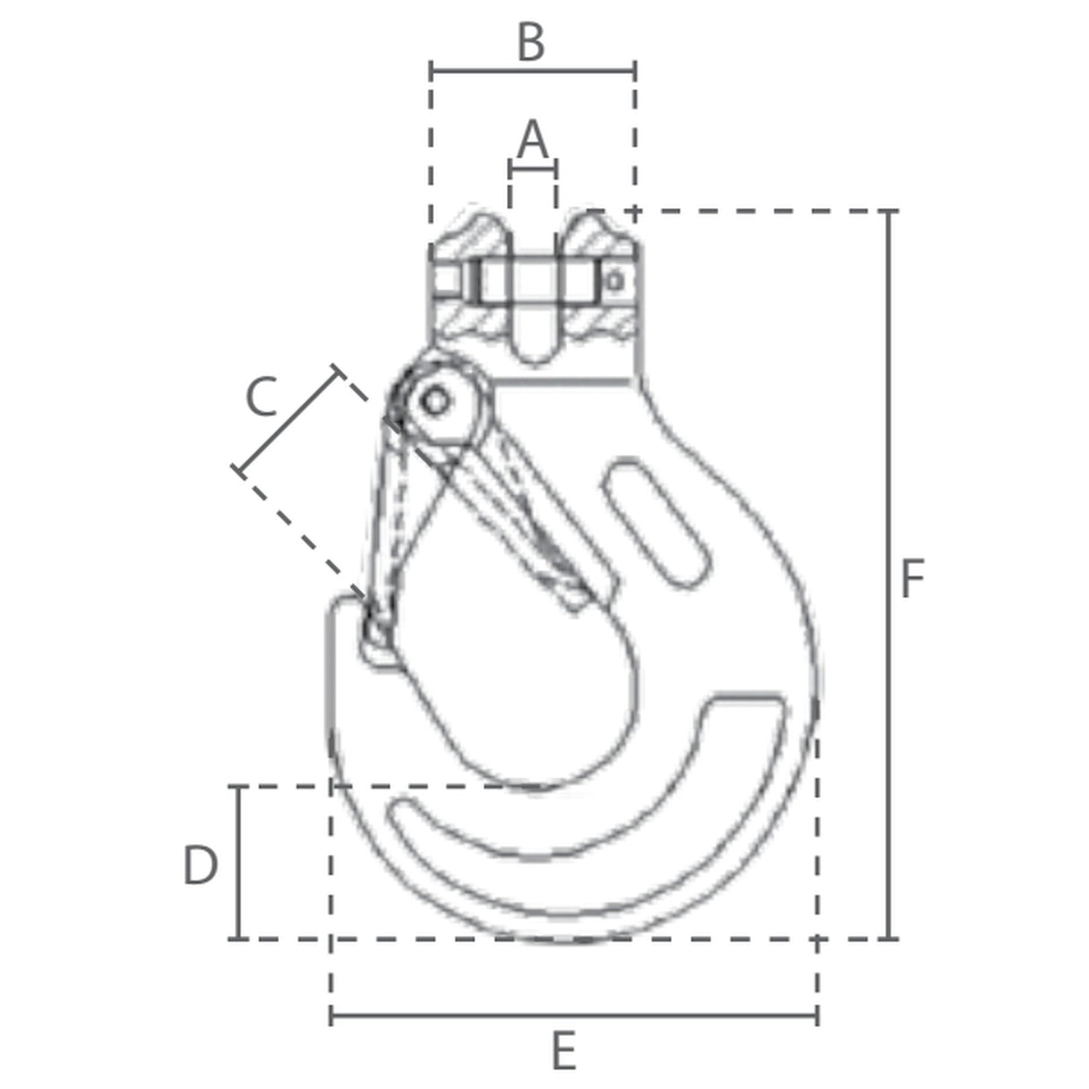 Hák s vidlicí a pojistkou, DELTA