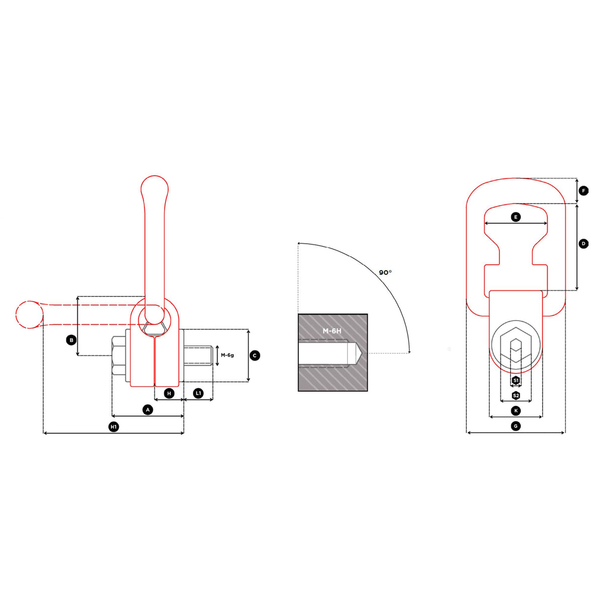 Otočný vázací bod asymetrický LSR - CODIPRO
