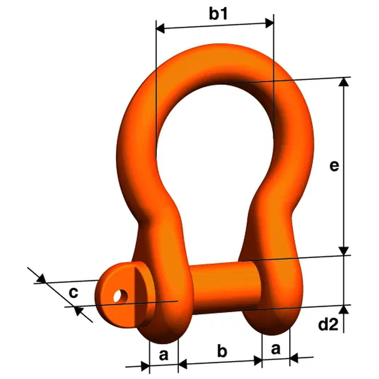 Třmen spojovací obloukový, typ GSCHW, třída 10, PEWAG WINNER