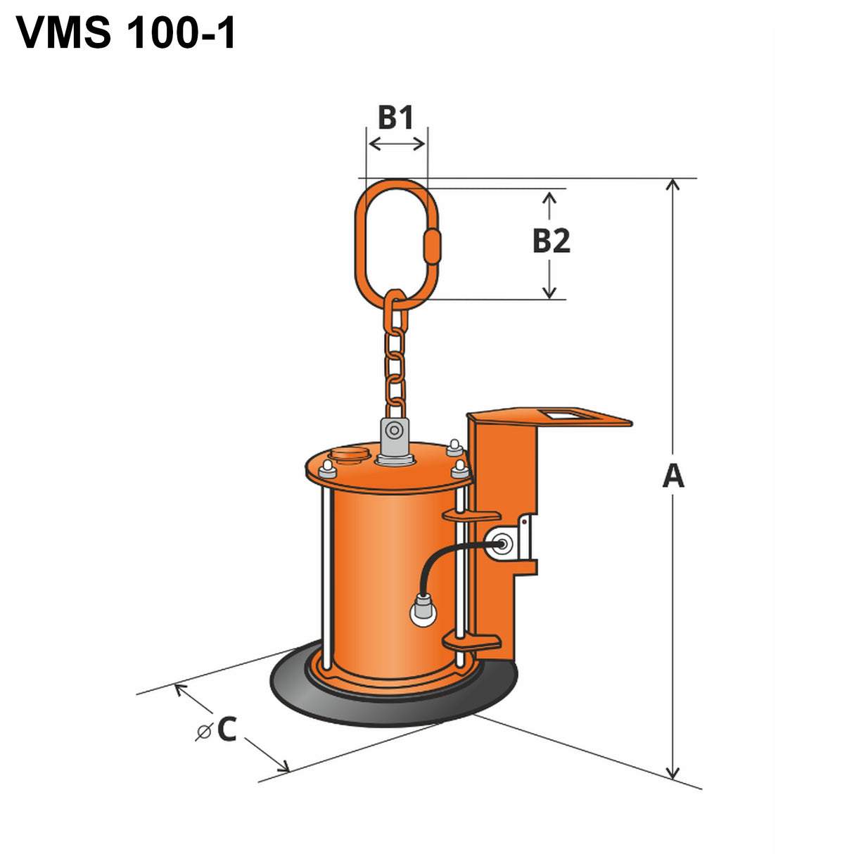 Vakuový manipulátor samonasávací VMS 100-1 KLANER