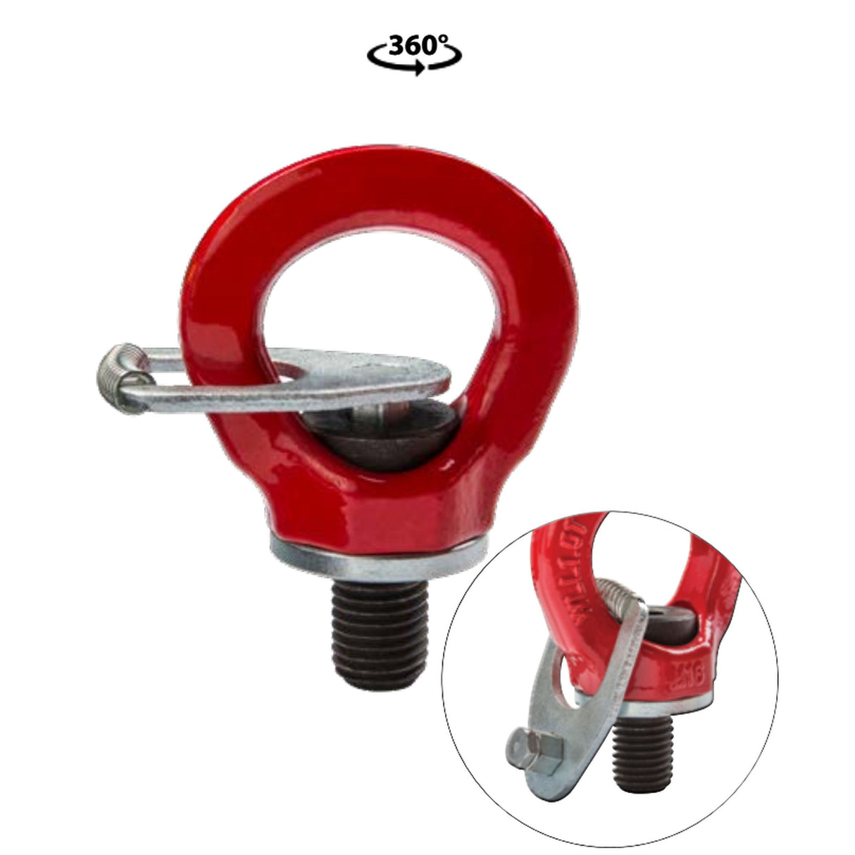 Vysokopevnostní upravitelný vázací bod, červený, DELTA