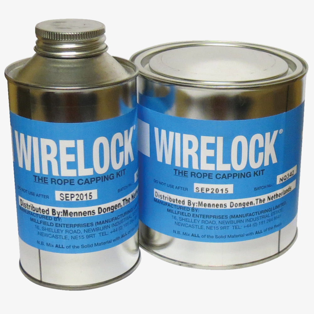 Wirelock na zalévání lanových koncovek