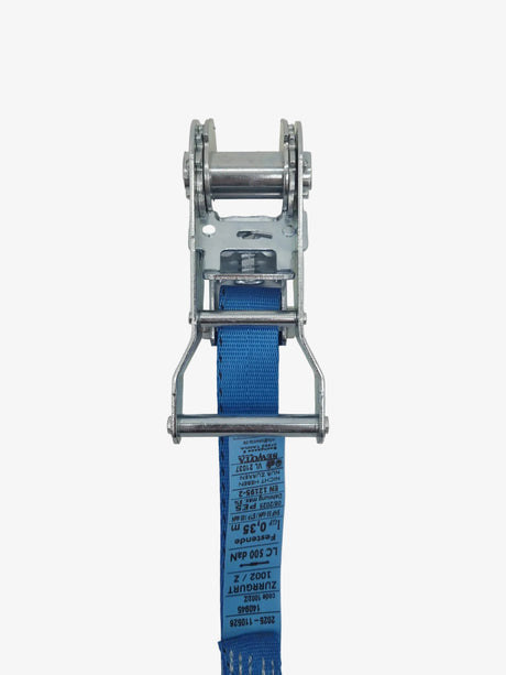 Upínací pás typ 1002/Z IHD hák, pevná část,  š.25mm, 500/1000daN, modrý, SEWOTA