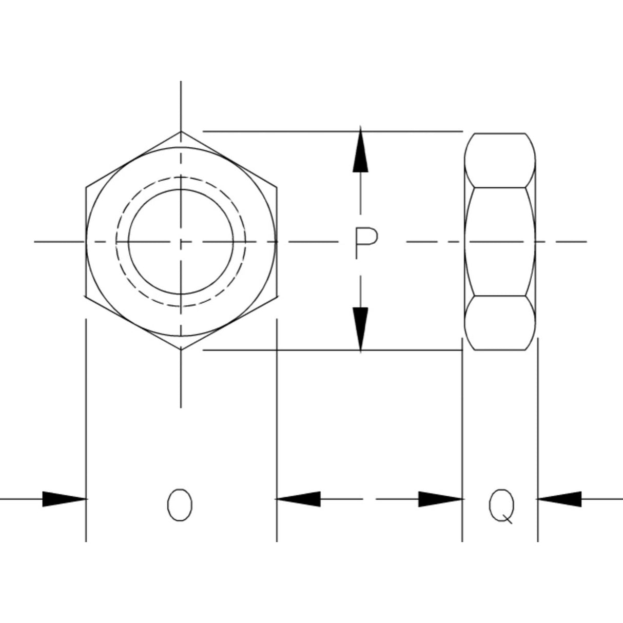 Matice HG4061 5/16" CROSBY levý závit