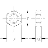 Matice HG4060 5/16" CROSBY pravý závit
