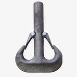 Dvojitý jeřábový hák s pojistkou, třída P, standard, RSN 5/DIN 15402