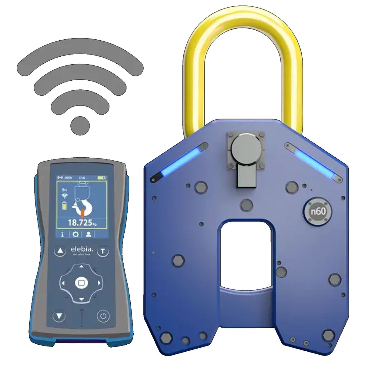 Elebia automatický jeřábový hák NEO50, nosnost 50 tun