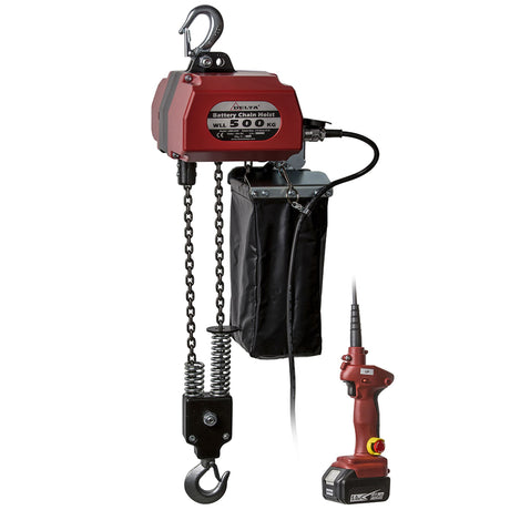 Elektrický - bateriový řetězový kladkostroj 500kg DELTA 18V