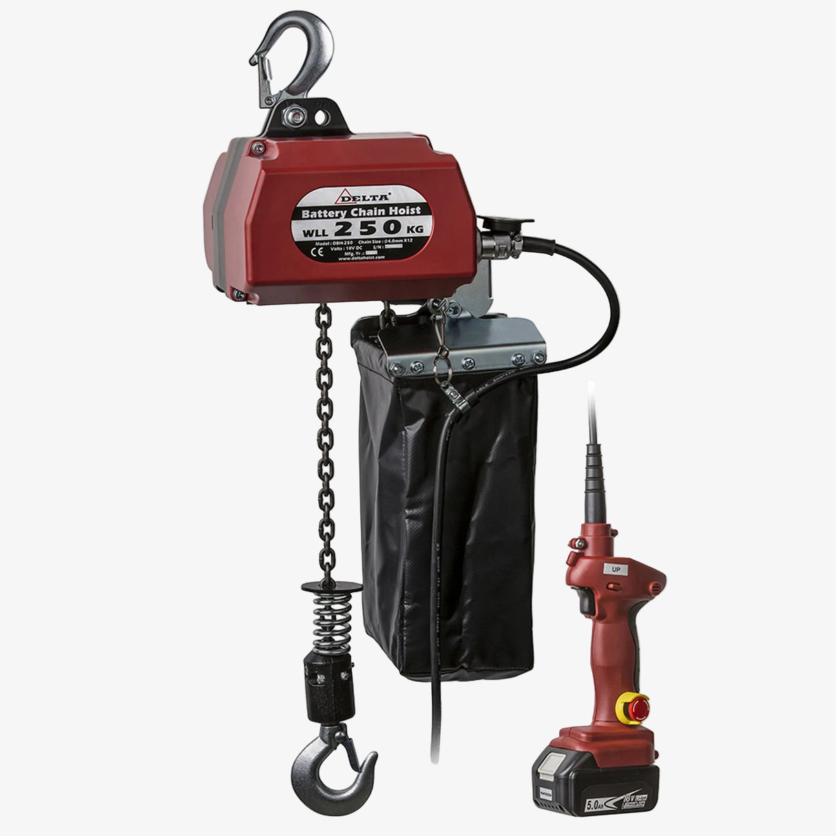 Elektrický - bateriový řetězový kladkostroj DELTA 18V