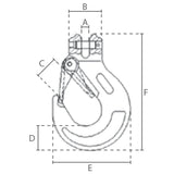 Hák s vidlicí a pojistkou, DELTA