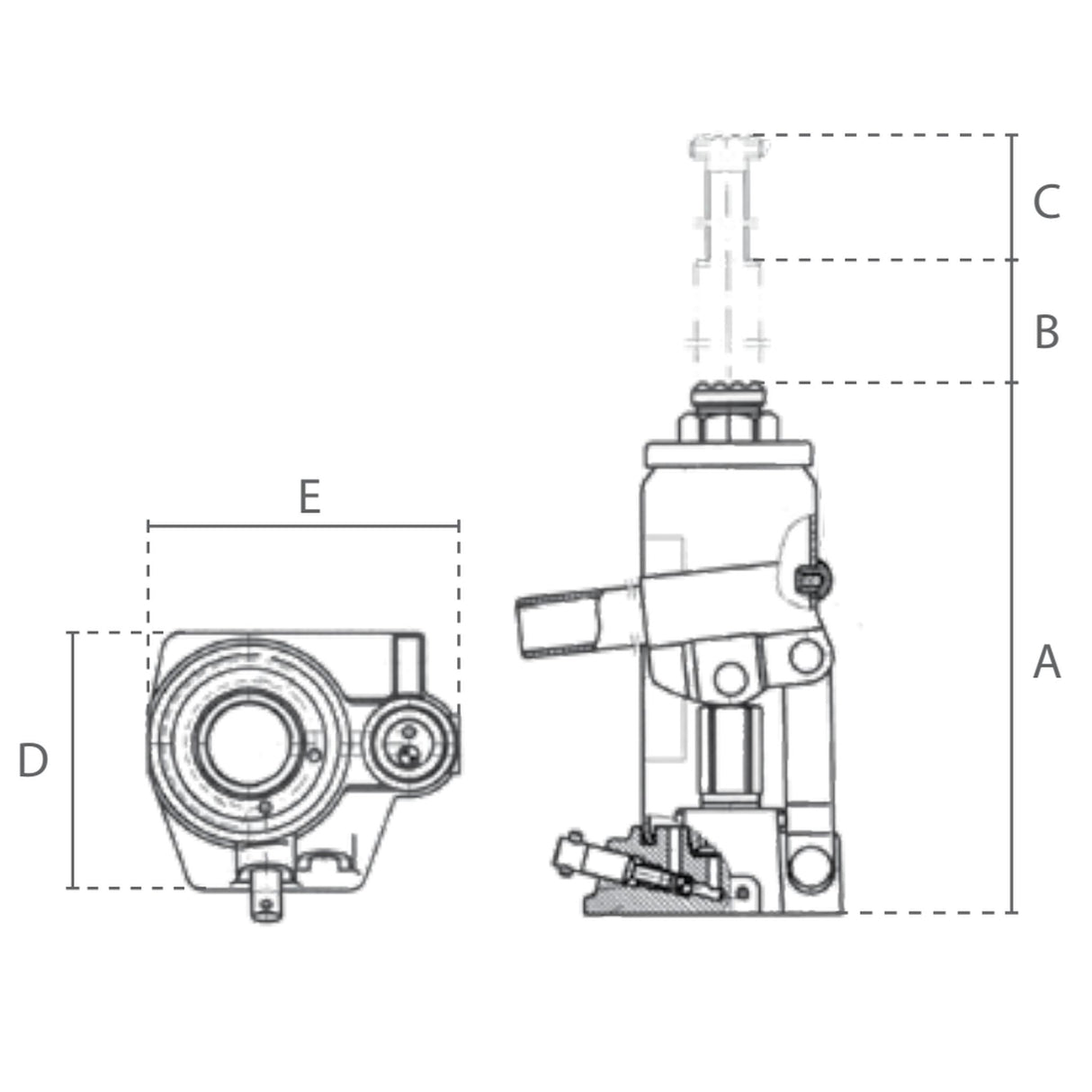 Hydraulický zvedák - panenka DELTA