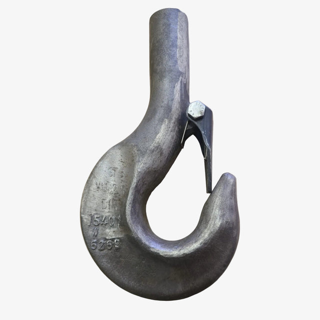 Jednoduchý jeřábový hák s pojistkou, třída V, RSN 2,5/DIN 15401/V