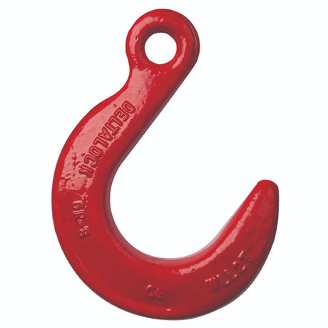 Kontejnerový hák s okem DELTA, červený