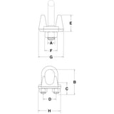 Lanová svorka 3/8" G-450 CROSBY