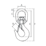 Otočný hák vysokopevnostní DELTA
