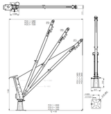 Otočný jeřáb SD900 nosnost 900/600kg, dosah až 2m, GEBUWIN