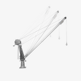 Otočný jeřáb SD900 nosnost 900/600kg, dosah až 2m, GEBUWIN