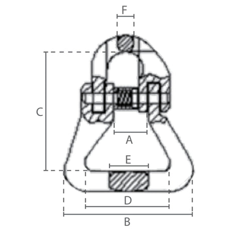 Spojovací člen VG-RS D, pro textilní vazáky, DELTA