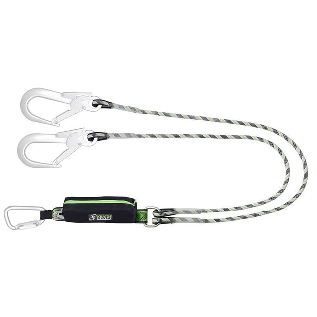 Tlumič pádu se dvěma lany - pád přes ostrou hranu KRATOS SAFETY