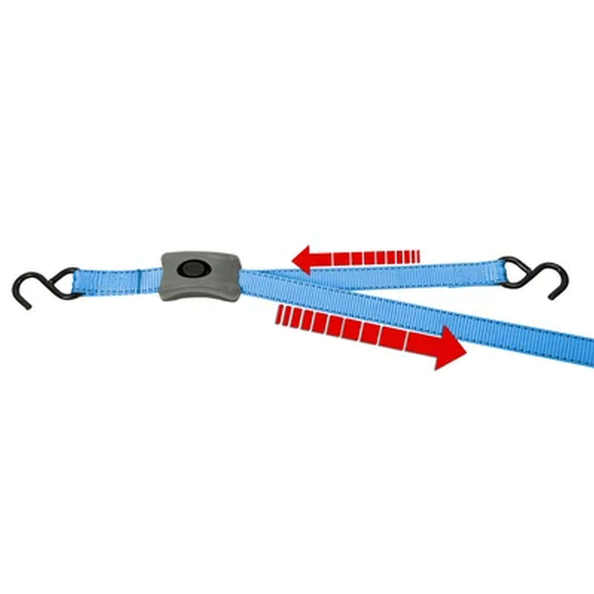 Upínací pás s háčky a rychloupínáním, l=2,5m, 25mm, BS 500kg