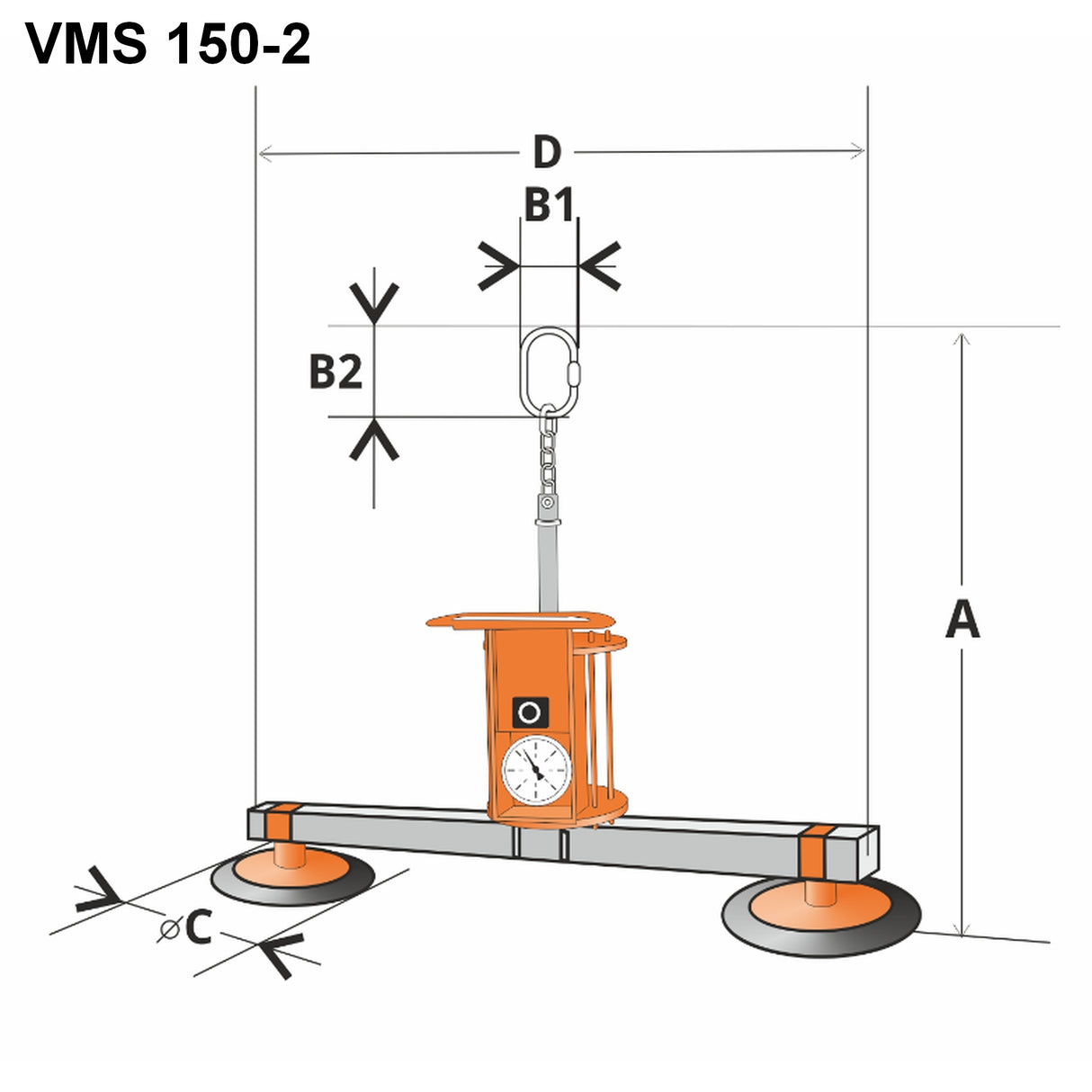 Vakuový manipulátor samonasávací VMS 150-2