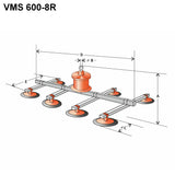 Vakuové manipulátory samonasávací řady VMS 600-8R