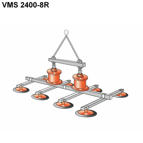 Vakuový manipulátor samonasávací VMS 2400-8R KLANER