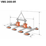 Vakuový manipulátor samonasávací VMS 2400-8R KLANER