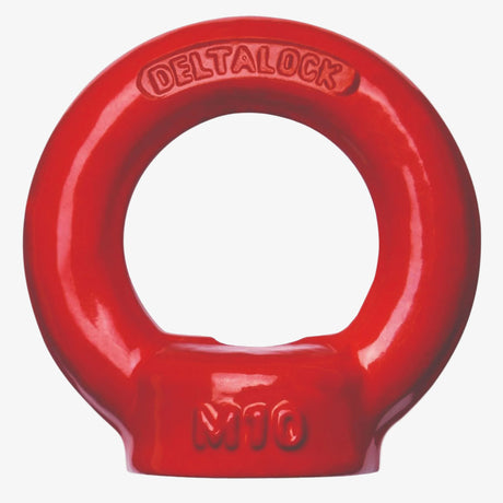 Vysokopevnostní matice s okem červená DELTA