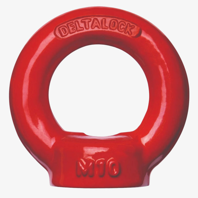 Vysokopevnostní matice s okem červená DELTA