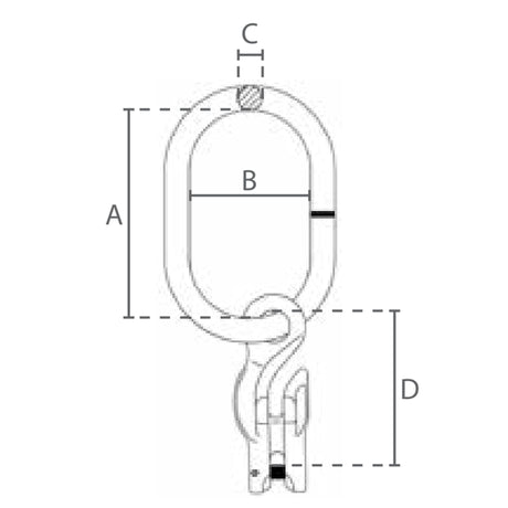 Závěsný člen bez sploštění se zkracovacím hákem, červený, DELTA