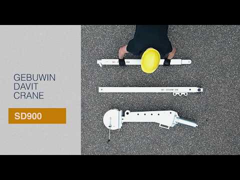 Otočný jeřáb SD900 nosnost 900/600kg, dosah až 2m, GEBUWIN