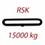 RSK15000kg, L1=12m - nekonečný závěsný popruh se zesíleným pláštěm, oranžový