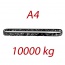 A4 10000kg, L1=2,5m , závěsný popruh plochý nekonečný dvouvrstvý, oranžový, šíře 150mm