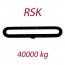 RSK40000kg, L1=2m - nekonečný závěsný popruh se zesíleným pláštěm, oranžový