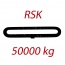 RSK50000kg, L1=4m - nekonečný závěsný popruh se zesíleným pláštěm, oranžový