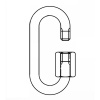 Řetězová rychlospojka , s rozměry odpovídajícími DIN 56927 - Form A, pozinkovaná