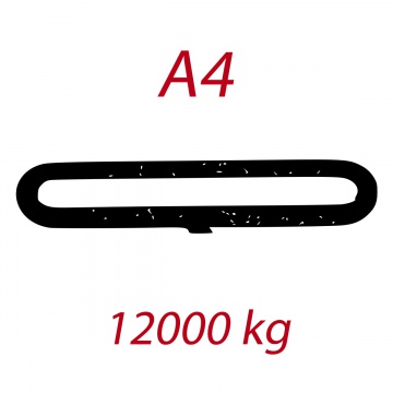 A4 12000kg, závěsný popruh plochý nekonečný dvouvrstvý, oranžový, šíře 180mm