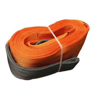 Dvouvrstvý plochý pás s textilními oky B2 - 10000kg, 300mm, oranžový