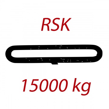 RSK 15000kg, nekonečný závěsný popruh se zesíleným pláštěm, oranžový