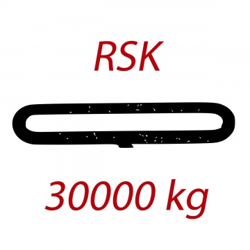 RSK 30000kg, nekonečný závěsný popruh se zesíleným pláštěm, oranžový