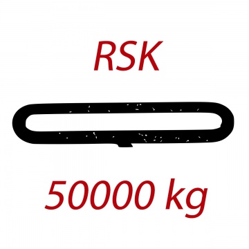 RSK 50000kg, nekonečný závěsný popruh se zesíleným pláštěm, oranžový