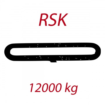 RSK 12000kg, nekonečný závěsný popruh se zesíleným pláštěm, oranžový